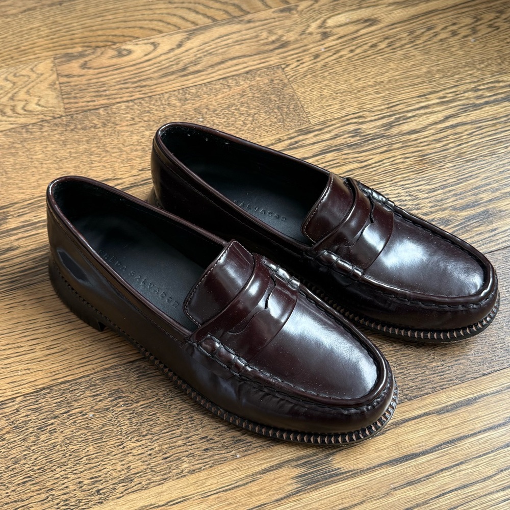 Freda Salvador Elba Penny Loafer in Espresso